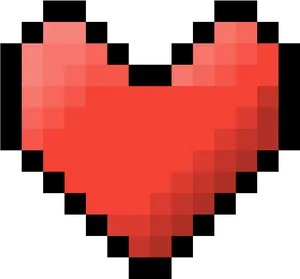Pixelated Red Heart Graphic.png PNG image