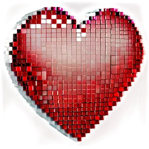 Pixelated Red Heart Png Sow52 PNG image