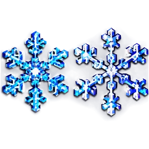 Pixelated Snowflake PNG 06242024 PNG