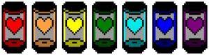 Pixelated Soul Jars Color Variety PNG image
