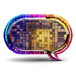 Pixelated Speech Bubble PNG 72 PNG