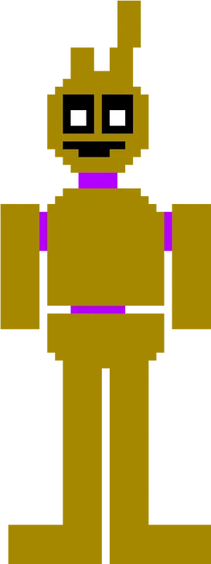 Pixelated Springtrap Artwork PNG