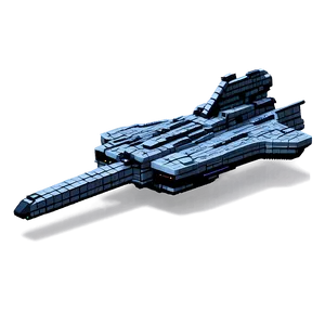 Pixelated Starship PNG Isj45 PNG
