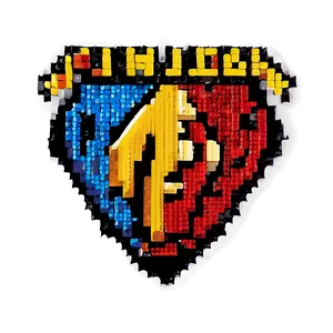 Pixelated Superhero Logo PNG Nbl PNG