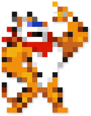 Pixelated Tony The Tiger PNG image