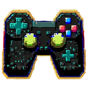 Pixelated Video Game Controller Png 06242024 PNG image