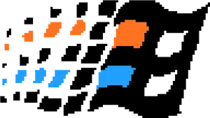 Pixelated Windows Logo PNG image