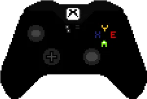 Pixelated Xbox Controller PNG image