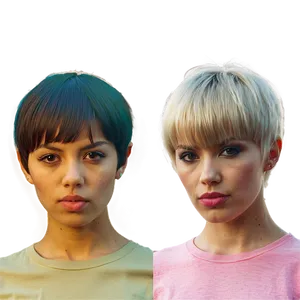 Pixie Cut With Bangs Png 42 PNG image