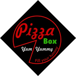 Pizza Box Graphic Design PNG image