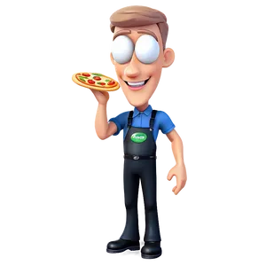 Pizza Cartoon Character Png Kfh PNG image