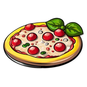 Pizza Cartoon Character Set PNG Mub82 PNG