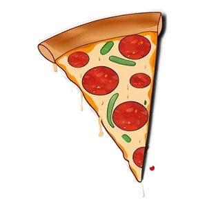 Pizza Cartoon In Jungle PNG 06272024