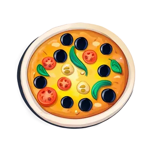 Pizza Cartoon With Cool Shades PNG Jqc30 PNG