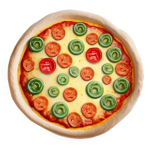 Pizza Cartoon With Face PNG Gpk
