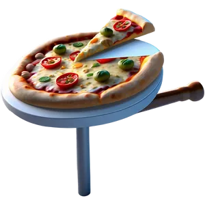 Pizza Cartoon With Magic Wand PNG 97 PNG