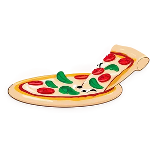 Pizza Cartoon With Mustache PNG Umn