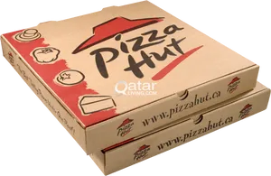 Pizza Hut Boxes Stacked PNG image