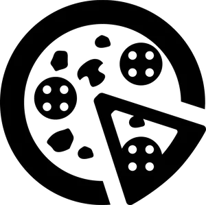 Pizza Slice Icon Graphic