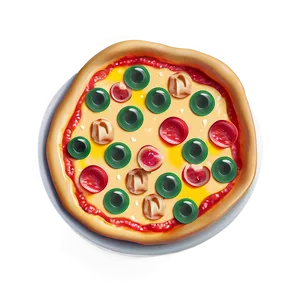 Pizza Vector Clipart PNG 06262024