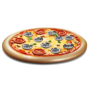Pizza Vector Outline PNG 99