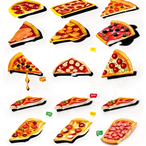 Pizza Vector Silhouette PNG 39