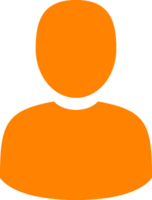 Placeholder Profile Icon Orange PNG image