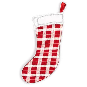 Plaid Christmas Stocking PNG Riy87 PNG