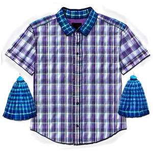 Plaid Collar Shirt PNG Gwi21