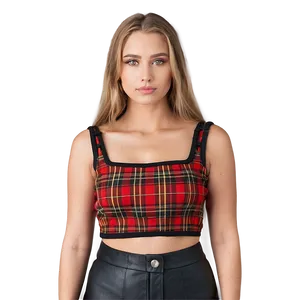 Plaid Crop Top PNG Itq60 PNG