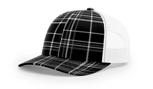 Plaid Pattern Baseball Cap PNG image