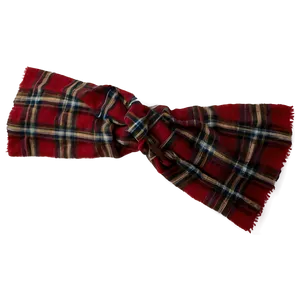 Plaid Red Scarf PNG Etk