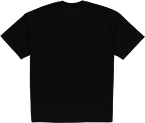 Plain Black T Shirt Template PNG image