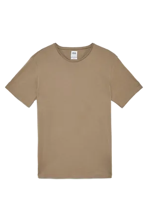 Plain Brown T Shirt Product Photo PNG image