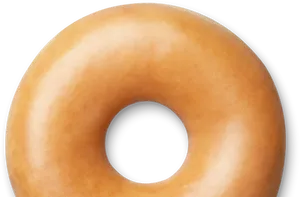 Plain Glazed Doughnut Isolated PNG