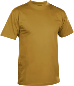 Plain Gold T Shirt Image PNG image