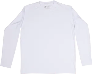 Plain White Long Sleeve Shirt PNG image