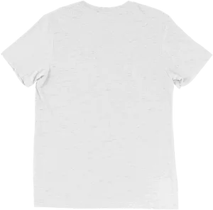 Plain White T Shirt Back View PNG image