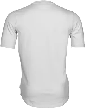 Plain White T Shirt Back View PNG image