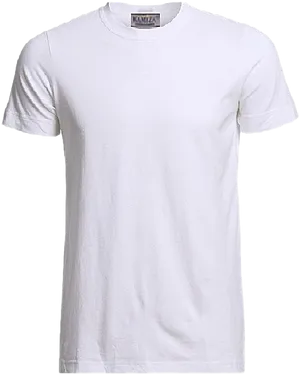 Plain White T Shirt Product Display PNG image