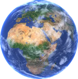 Planet_ Earth_ Africa_ Europe_ View PNG image