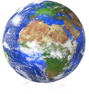 Planet Earth Africa Europe View PNG image
