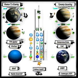 Planetary Gravity Comparison Chart PNG Tsf PNG