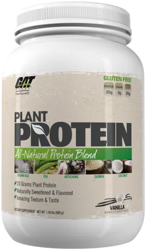Plant Protein Supplement Vanilla Flavor PNG image