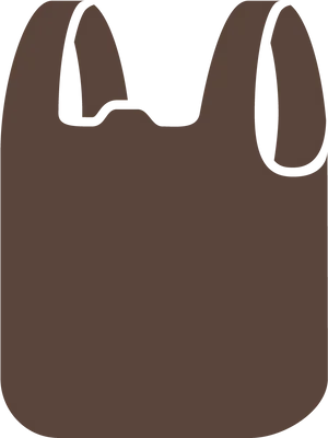 Plastic Bag Icon Silhouette