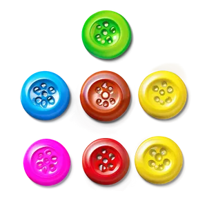 Plastic Buttons Variety Png 27 PNG image