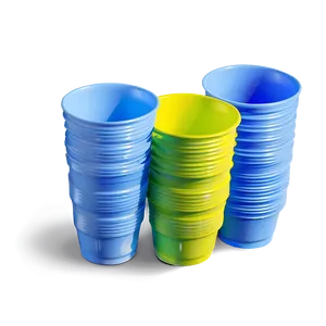 Plastic Cup Stack Png 06132024 PNG image