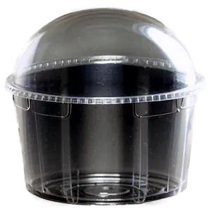 Plastic Cup With Dome Lid PNG 3 PNG