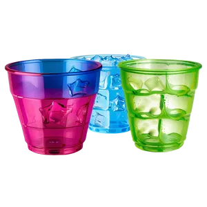 Plastic Cup With Ice PNG 06132024