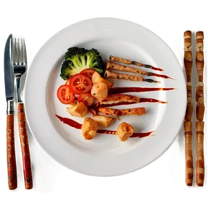 Plate Of Food For Dinner Png Dqj PNG image